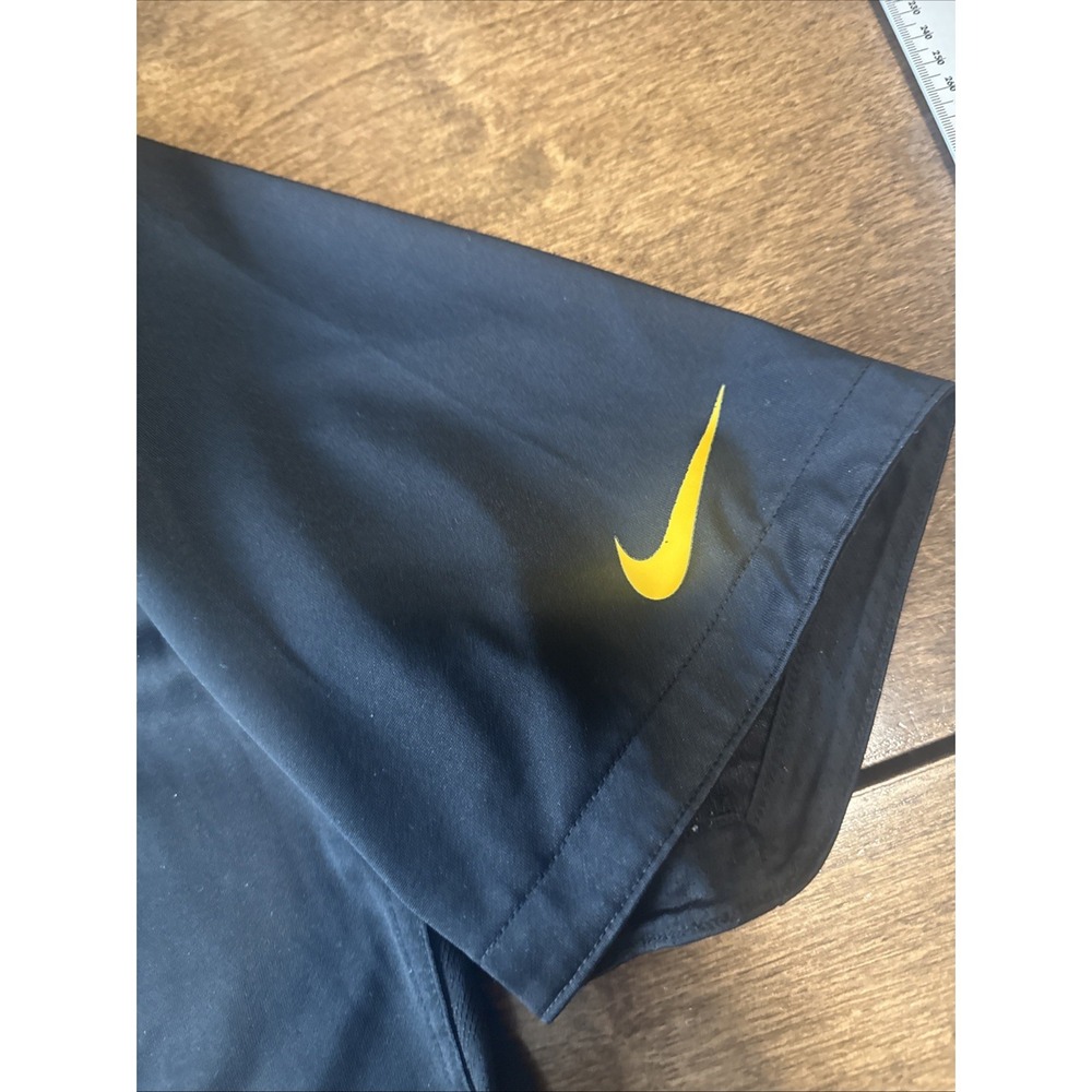WEST VIRGINIA MOUNTAINEERS WVU NIKE DRI FIT POLO MENS XL Black - Picture 3 of 11